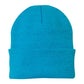 port & company knit cap neon blue