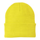 port & company knit cap neon yellow