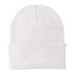 port & company knit cap white