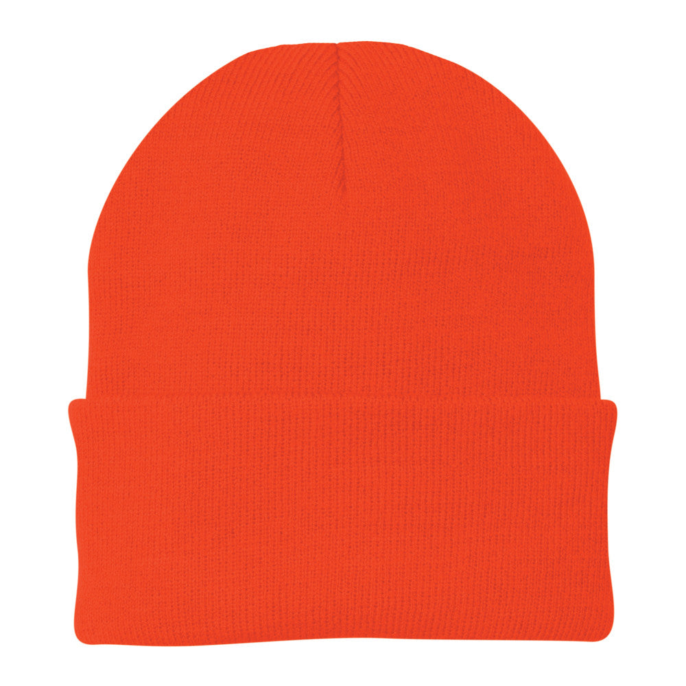port & company knit cap athletic orange