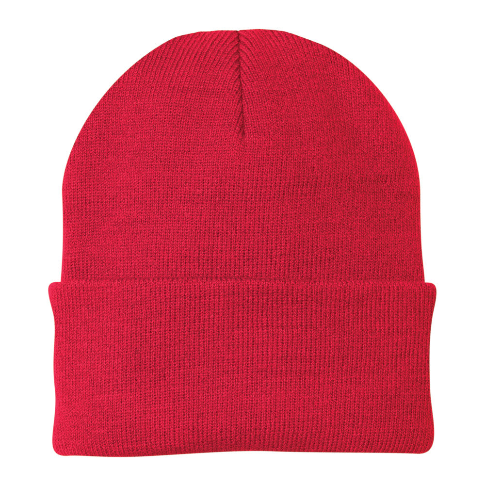 port & company knit cap athletic red