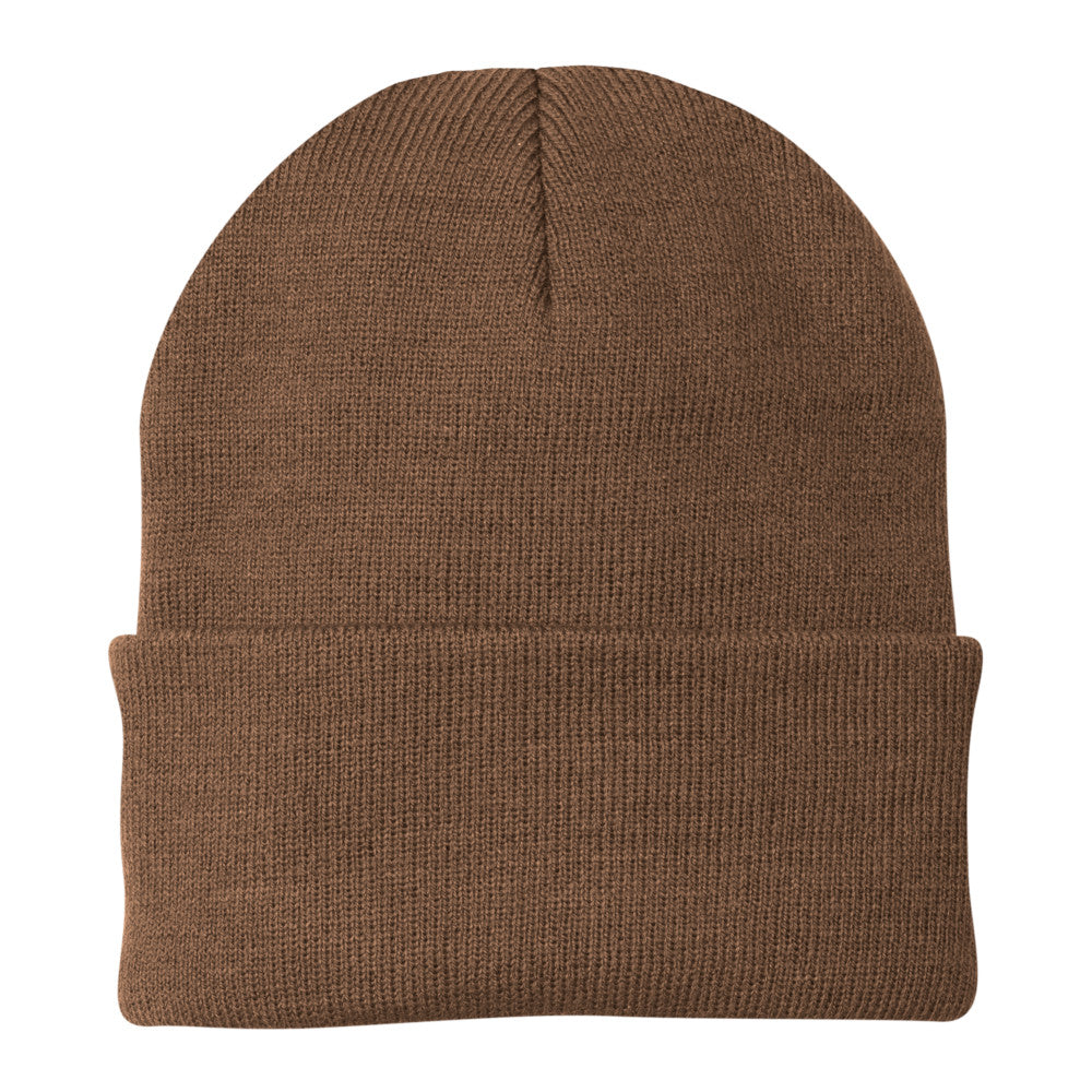 port & company knit cap brown