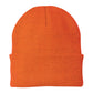 port & company knit cap neon orange