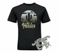 black tee with not a hugger cactus DTG printed design