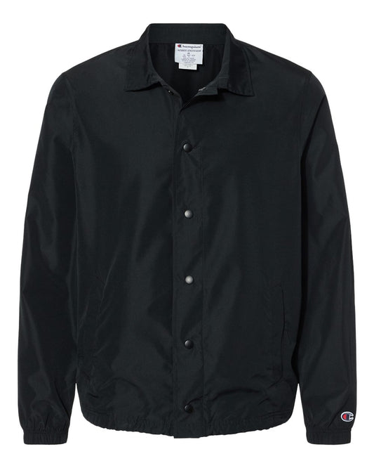 champion coachs jacket black