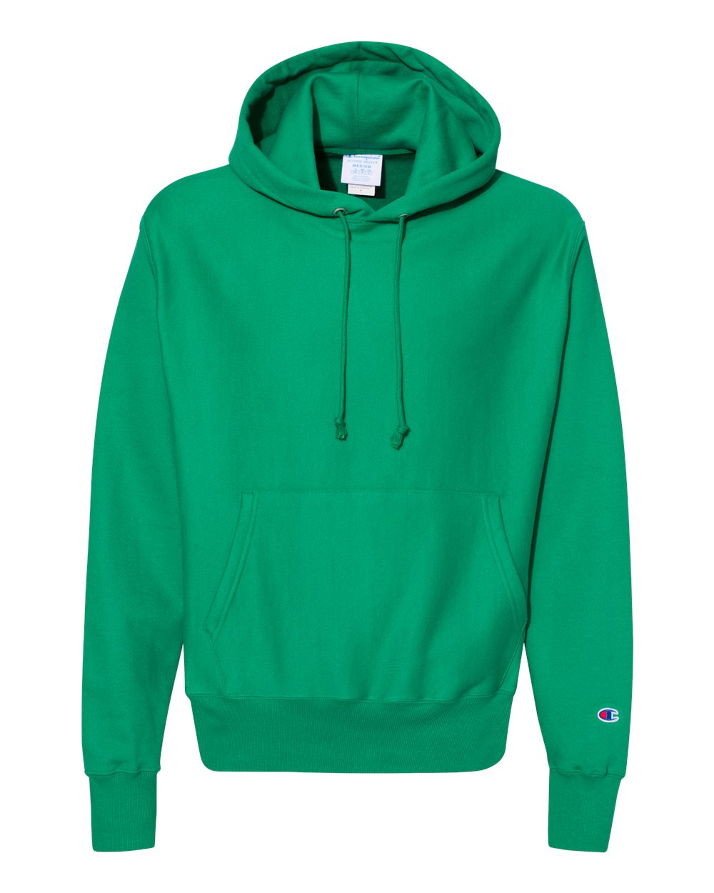 champion reverse weave hoodie kelly green