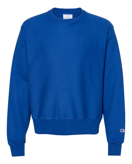 champion reverse weave crewneck sweatshirt athletic royal blue
