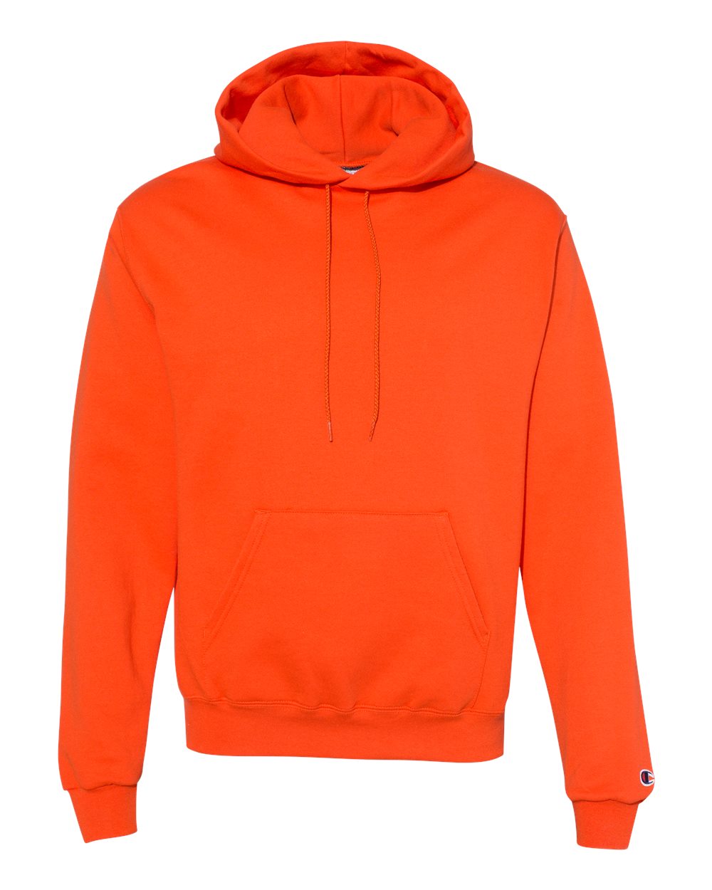 champion powerblend hooded sweatshirt orange