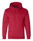 champion powerblend hooded sweatshirt scarlet red