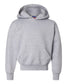 champion youth powerblend hooded sweatshirt light steel grey