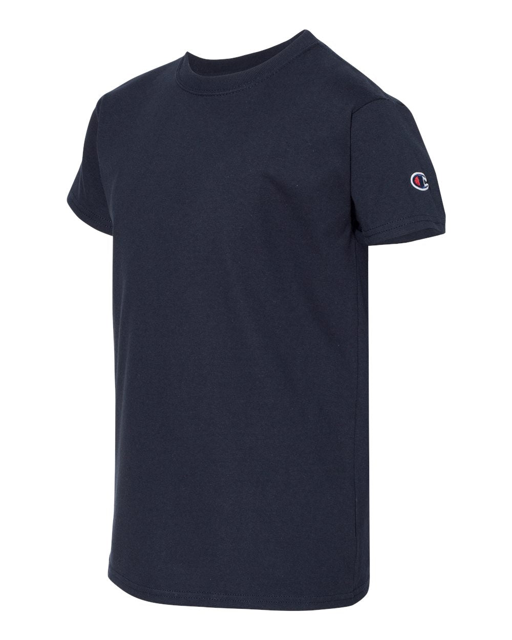 champion youth jersey tee navy