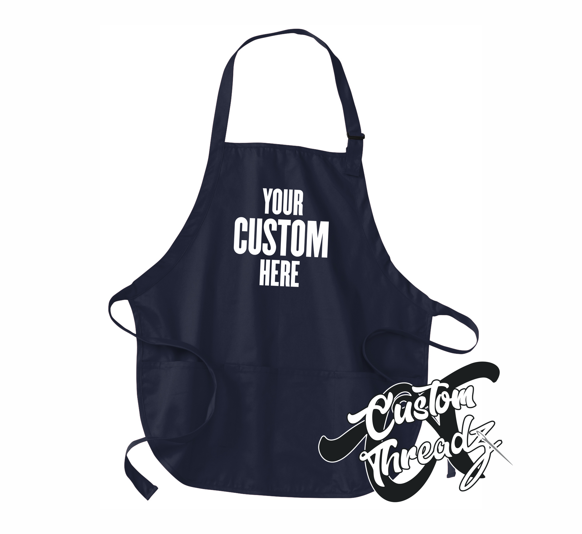 custom apron navy