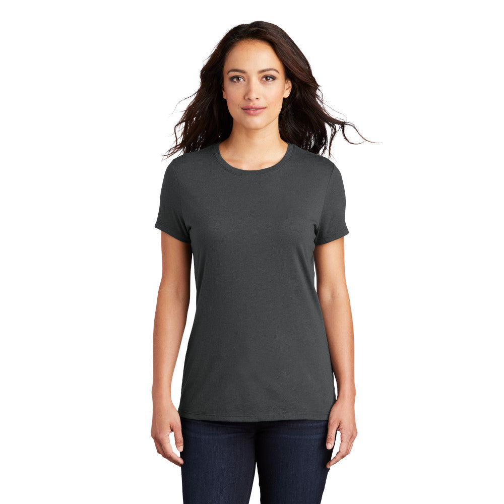 model in district womens perfect tri tee charcoal