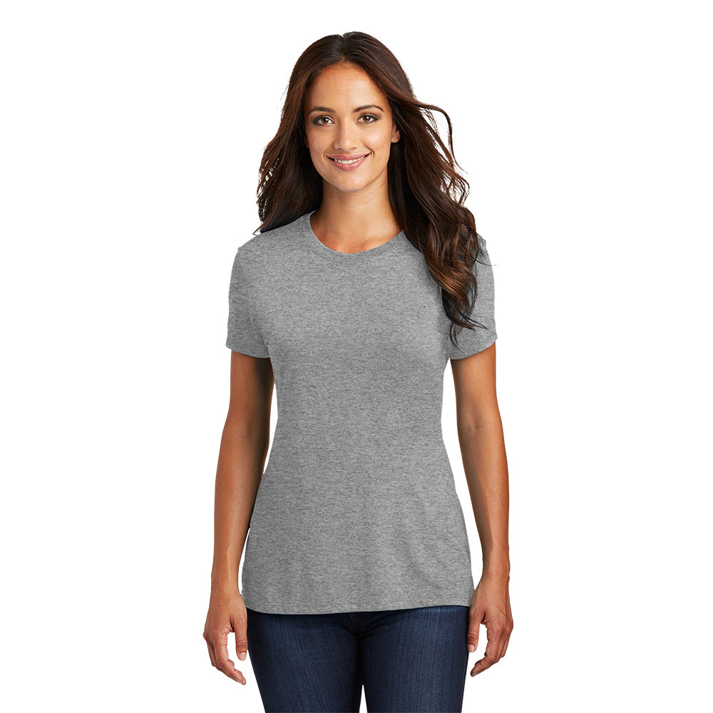 model in district womens perfect tri tee grey frost