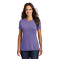model in district womens perfect tri tee purple frost