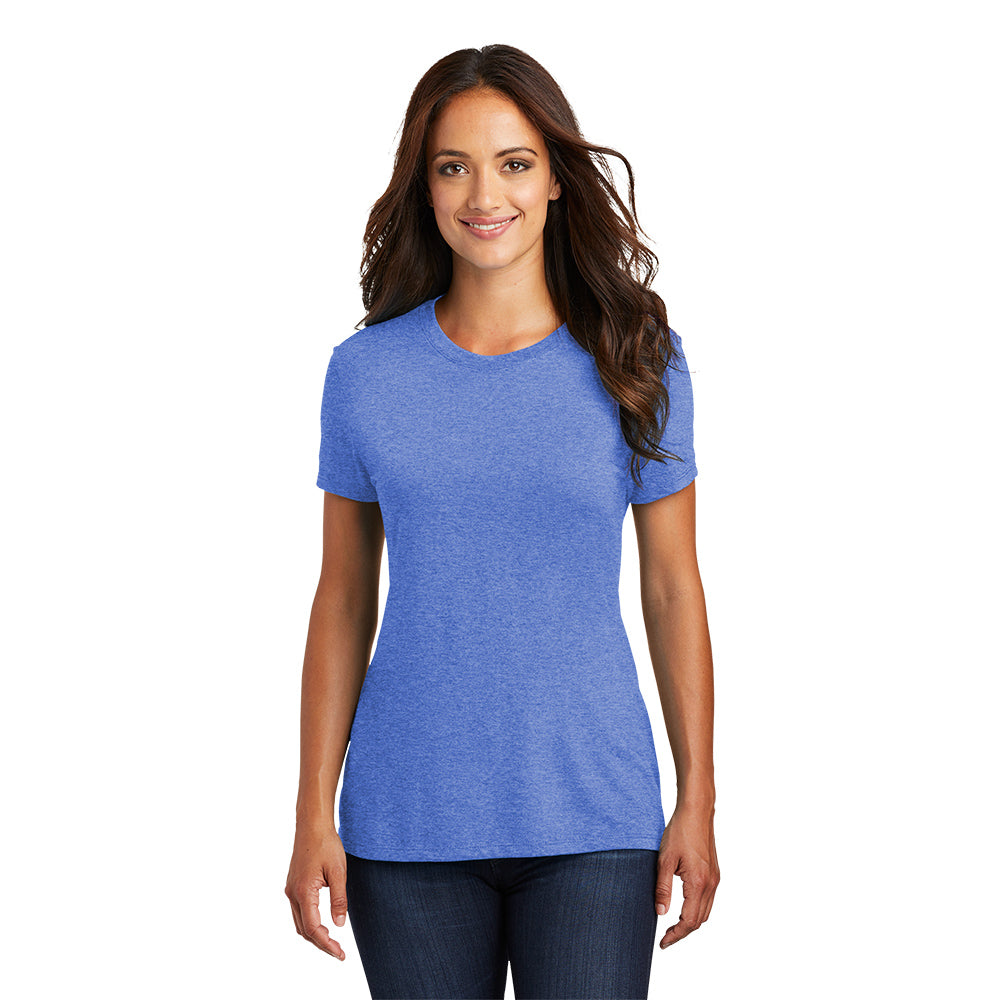 model in district womens perfect tri tee royal frost