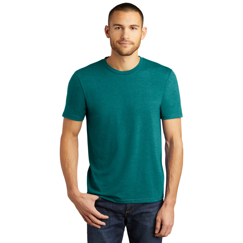 model in district perfect tri tee heathered teal