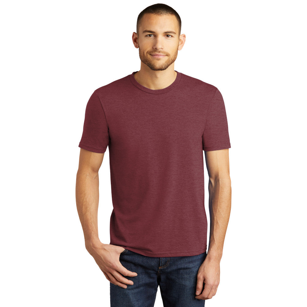 model in district perfect tri tee maroon frost