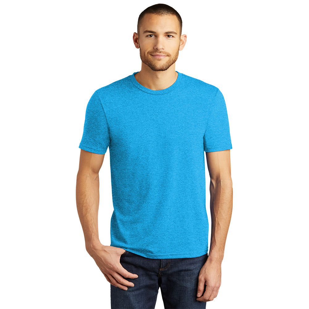 model in district perfect tri tee turquoise frost