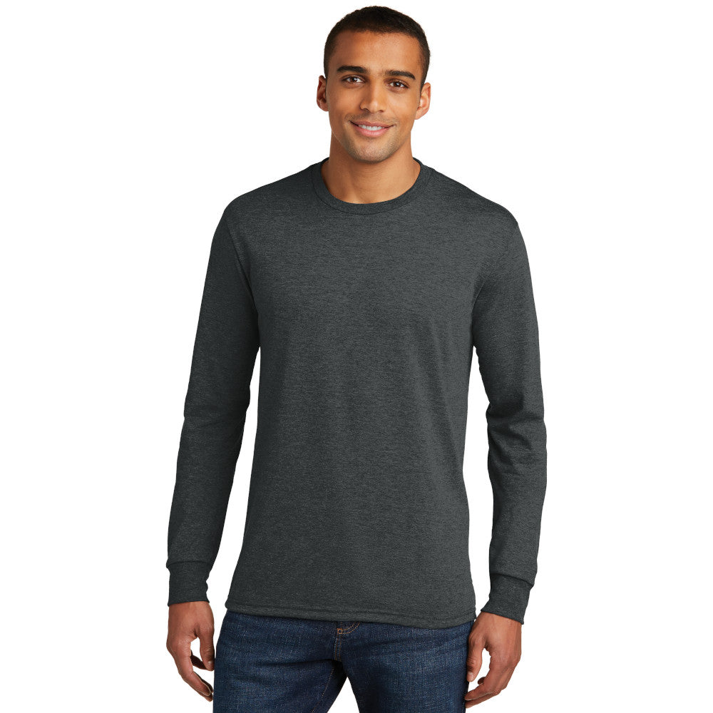 model in district perfect tri long sleeve tee black frost