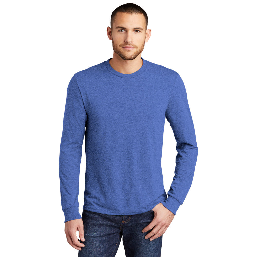model in district perfect tri long sleeve tee royal frost
