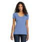 model in district womens perfect tri v-neck tee maritime frost