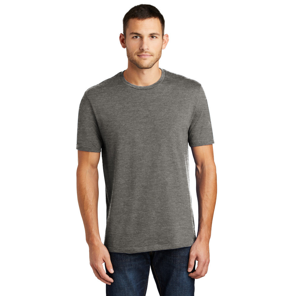 model in district perfect weight tee heathered charcoal