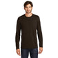 model in district perfect weight long sleeve tee espresso