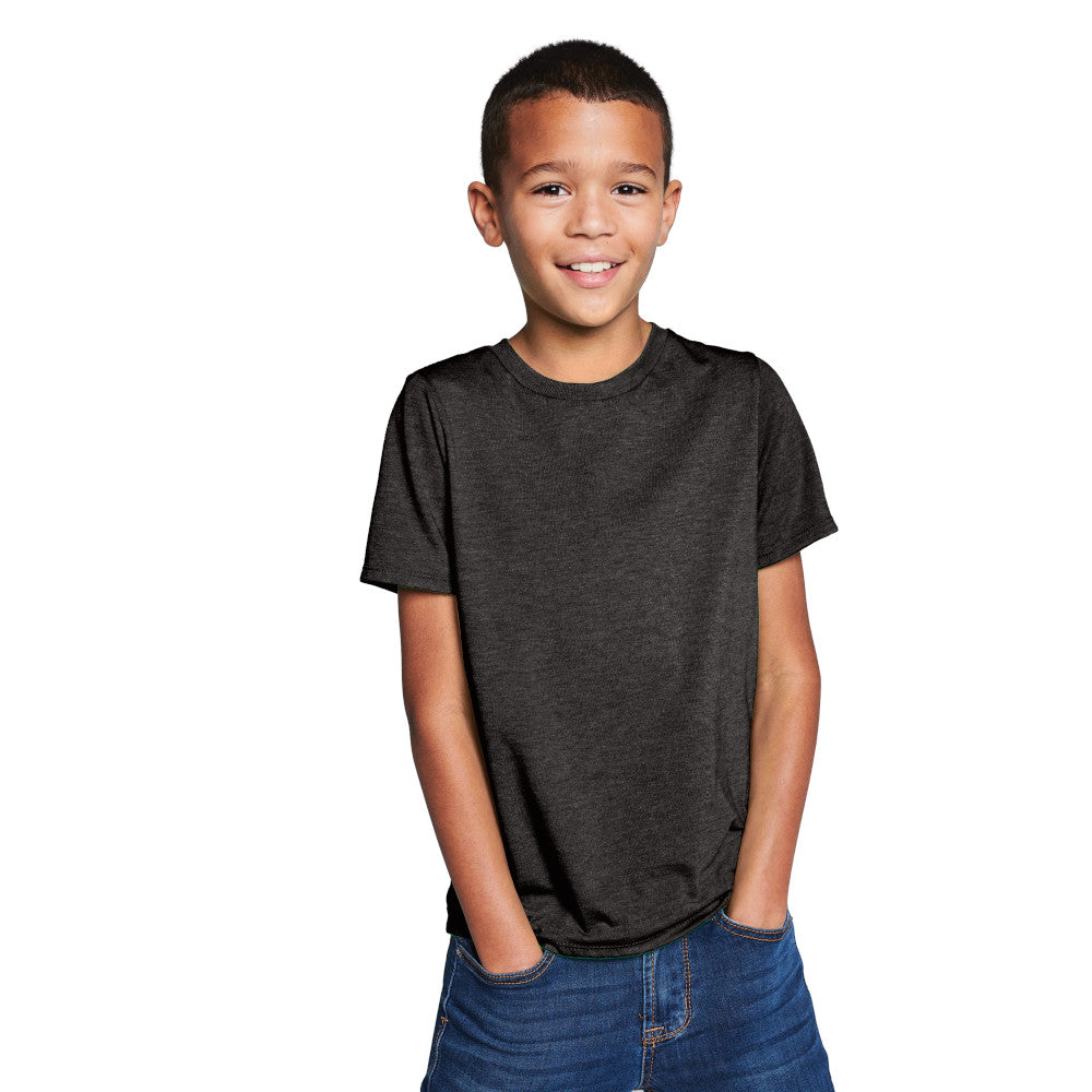 child model in district youth perfect tri tee black frost