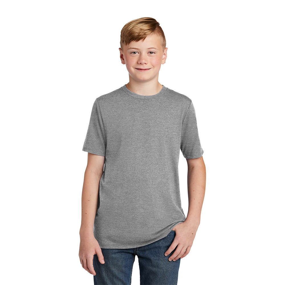 child model in district youth perfect tri tee grey frost
