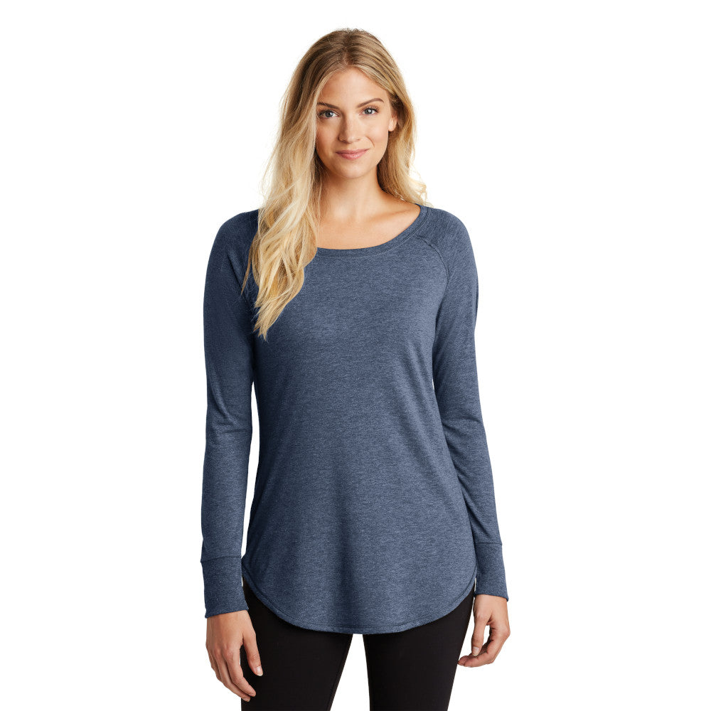 model in district womens perfect tri long sleeve tunic navy frost