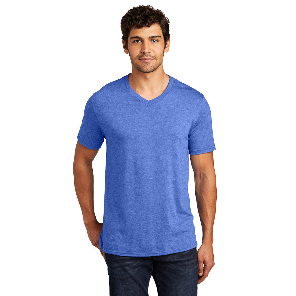 model in district perfect tri v-neck tee royal frost