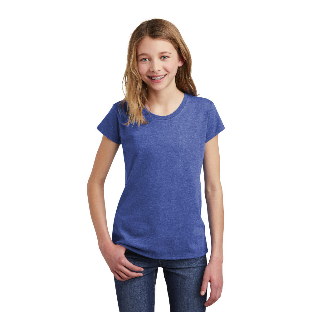 district youth girls tee royal frost