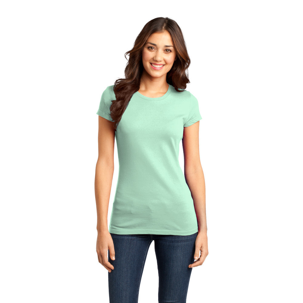 district womens fitted tee mint