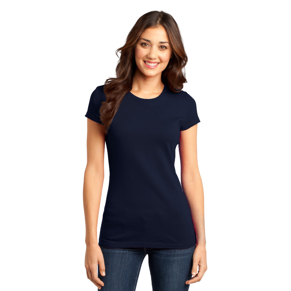 district womens fitted tee new navy