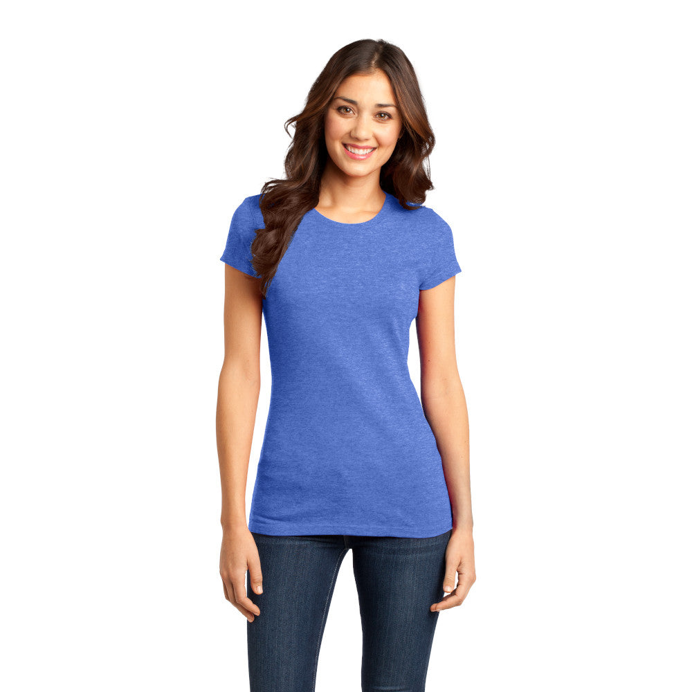 district womens fitted tee royal frost