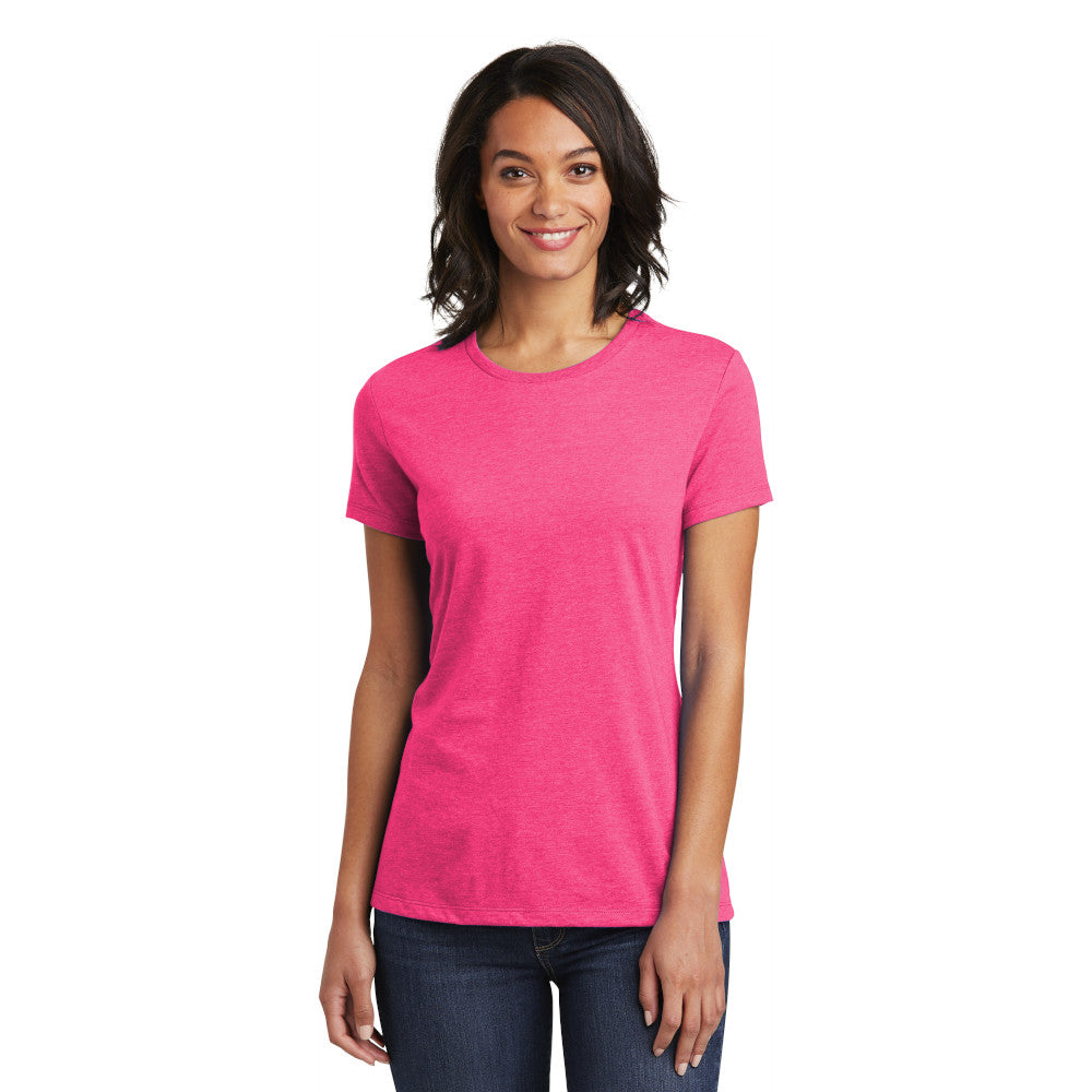 district womens tee fuchsia frost
