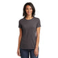 district womens tee heathered charcoal
