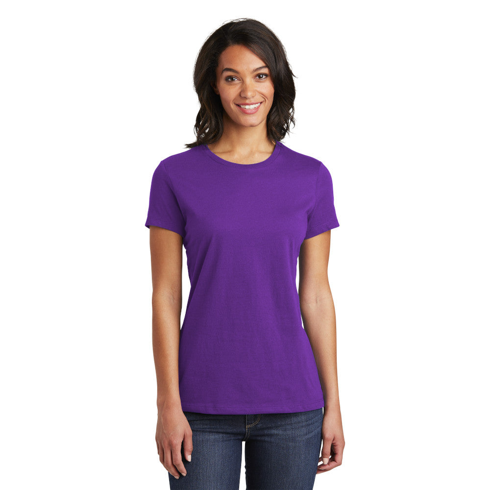 district womens tee purple