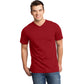 district v-neck tee classic red