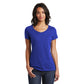 district womens v-neck tee deep royal