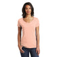 district womens v-neck tee dusty peach