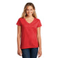 district womens recycled re-tee ruby red