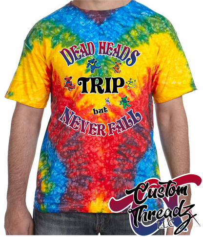woodstock tie dye t-shirt with grateful dead dead head DTG printed design