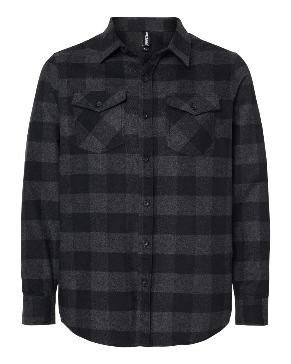 independent trading co flannel shirt charcoal heather black