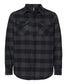 independent trading co flannel shirt charcoal heather black