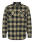 independent trading co flannel shirt olive black