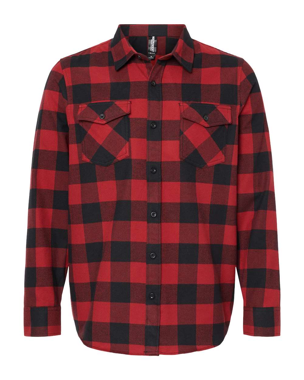 independent trading co flannel shirt red black