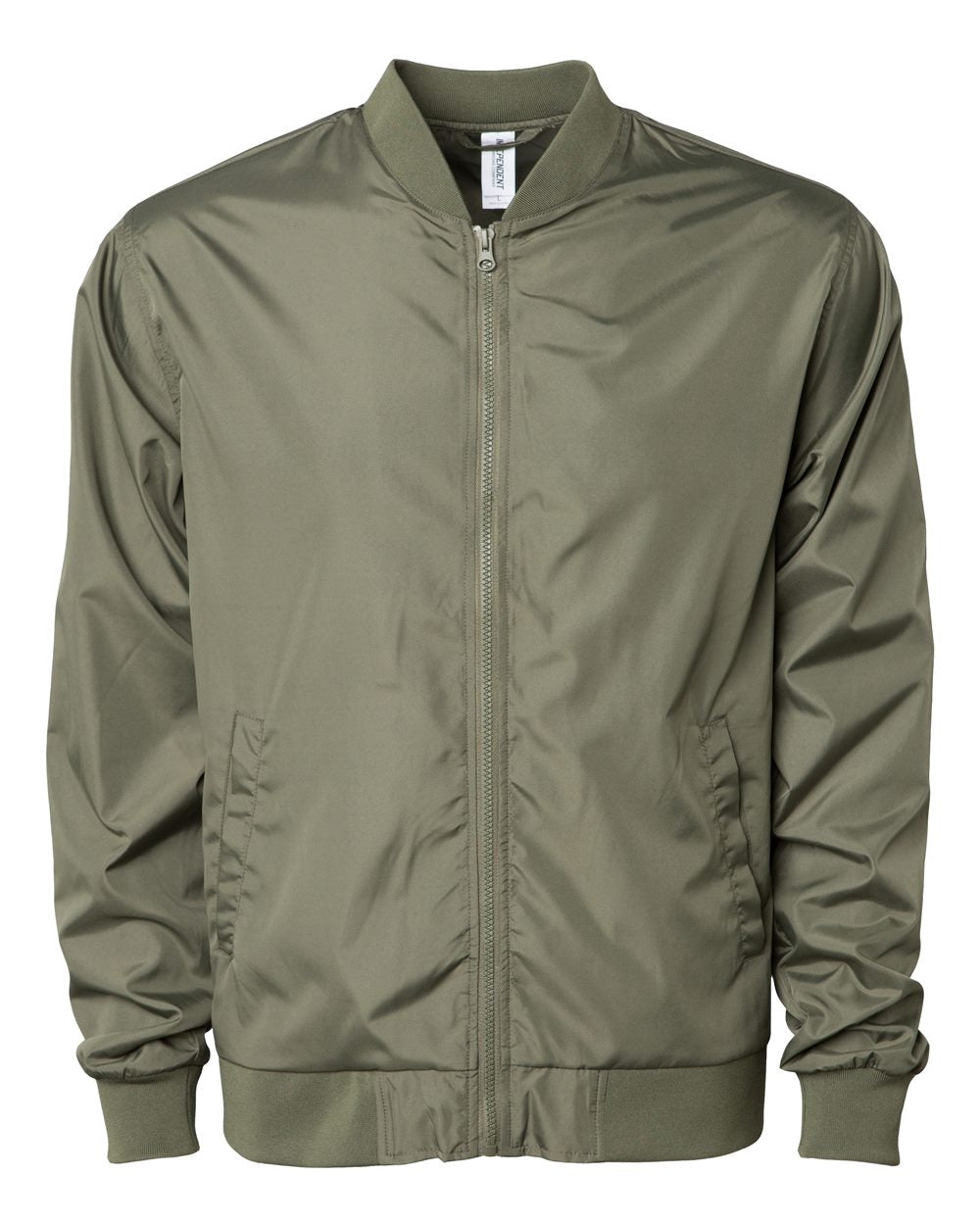 independent trading co bomber jacket army green
