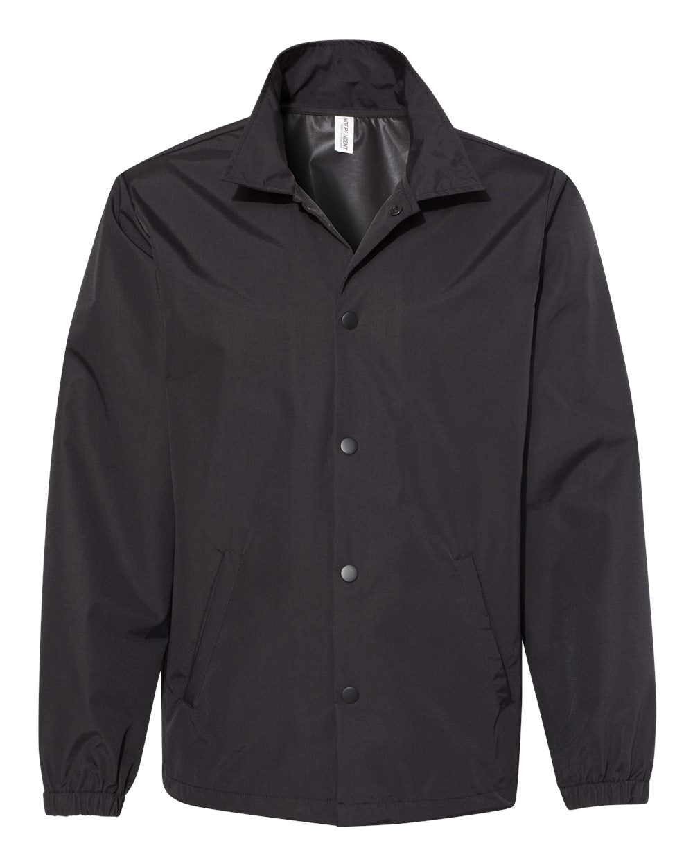 independent trading co windbreaker coachs jacket black black
